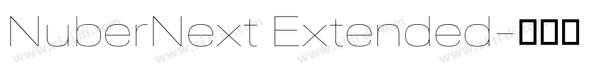NuberNext Extended字体转换